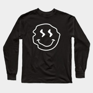 Wavey smiley face Long Sleeve T-Shirt